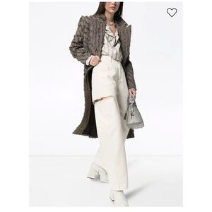 Maison Margiela - high rise straight leg jeans in white
